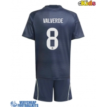 Real Madrid Federico Valverde #8 Replica Away Minikit 2025-26 Short Sleeve (+ pants)